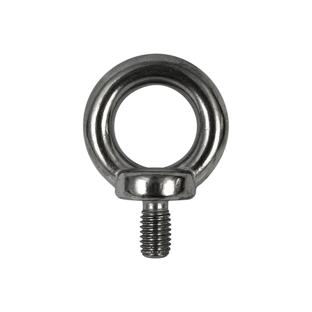 AZTEC LIFTING HARDWARE Eye Bolt With Shoulder, M20, 30 mm Shank, 40 mm ID, Stainless Steel, Polished SSD020
